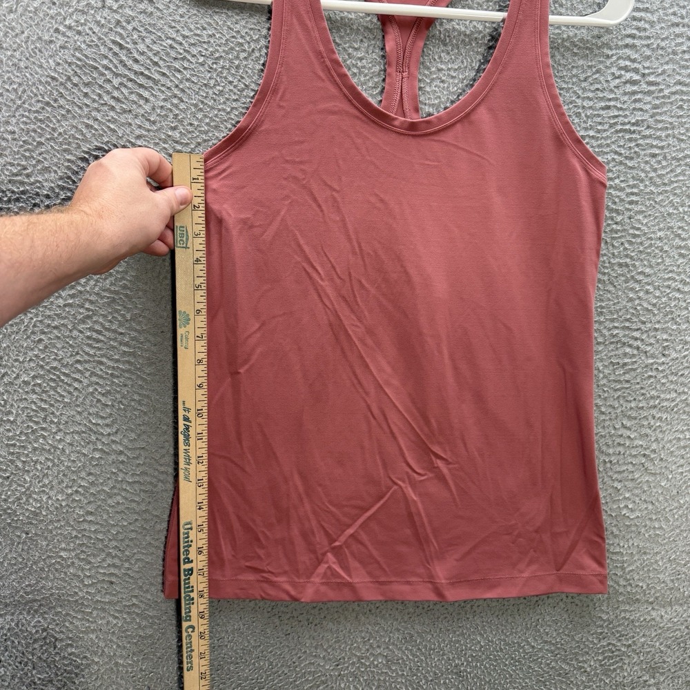 Lululemon Top Womens 4 Pink Cool Racerback II Tank Yoga Jogging Gym Sports - Picture 3 of 6